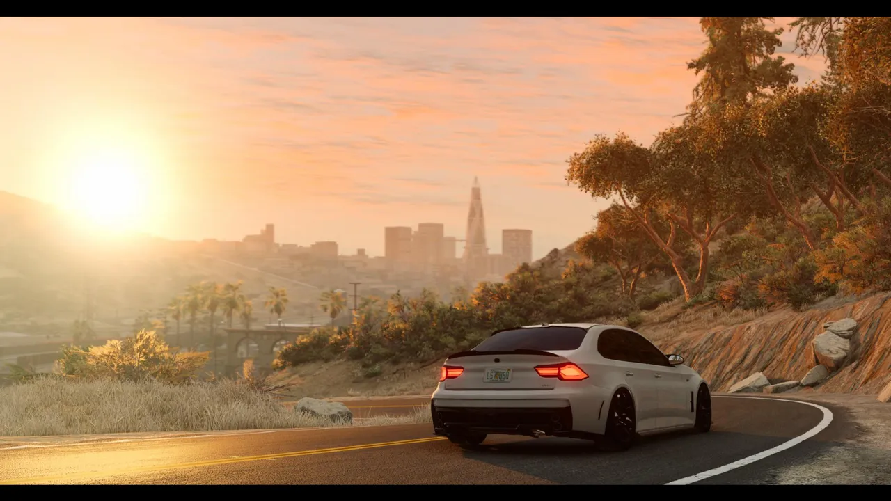 BeamNG.drive · Atardecer con vistas a la ciudad