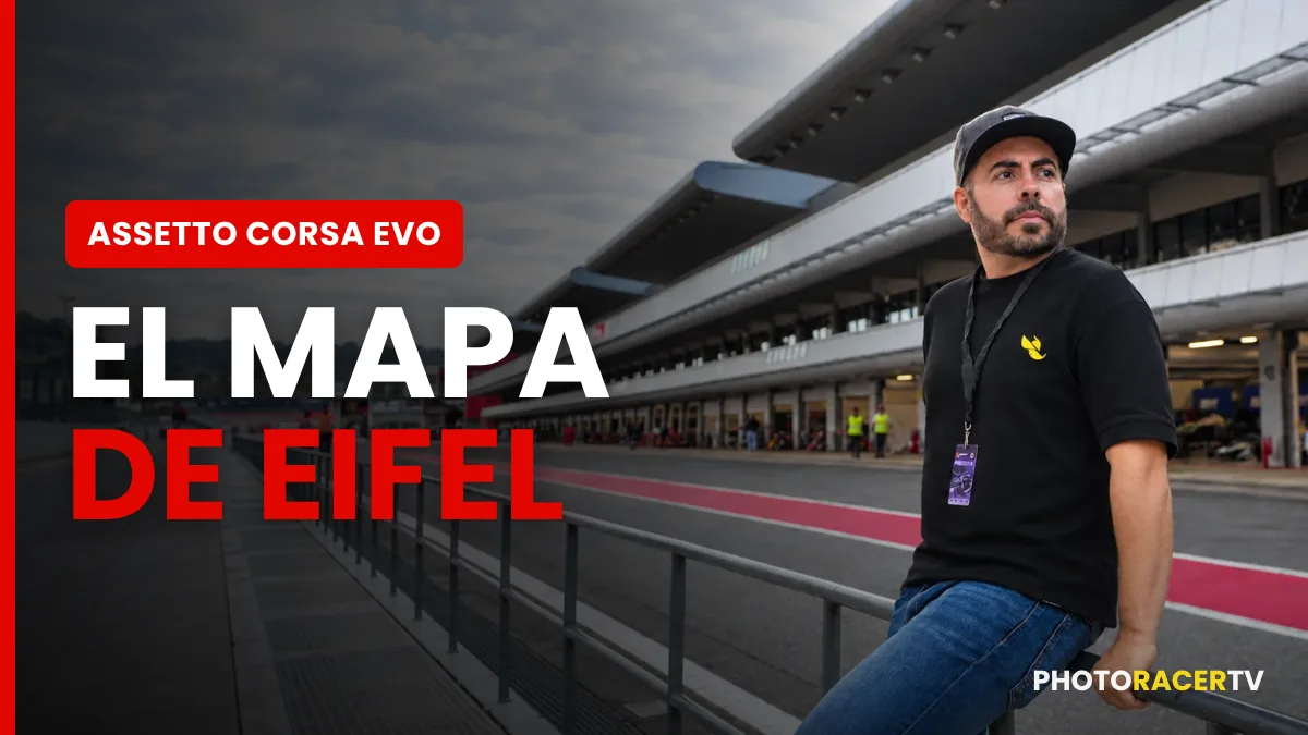 Mapa del mundo abierto de Assetto Corsa EVO: Eifel, la Nordschleife y su tamaño real