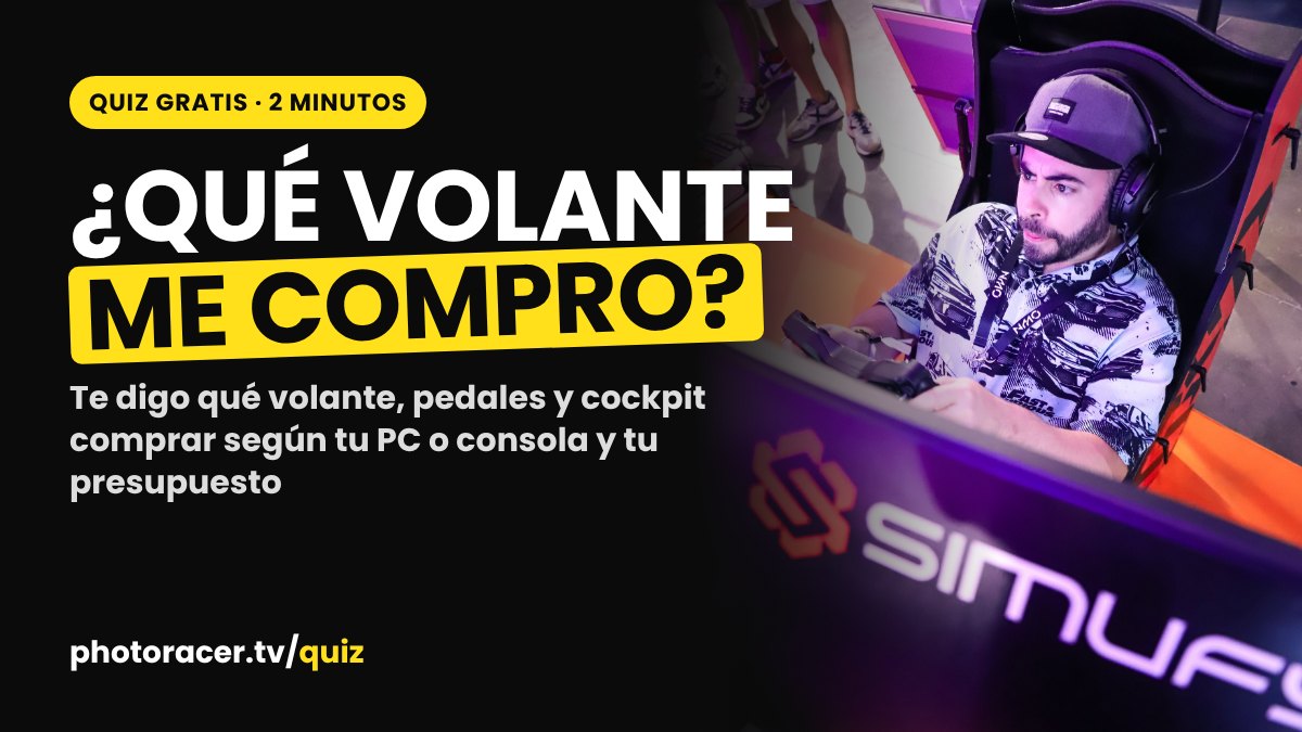 ¿Qué volante de simracing me compro? Quiz gratis 2026